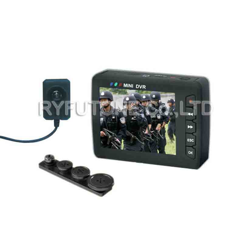 2.5 inch TFT LCD screen portable mini DVR recorder police body camera with remote control